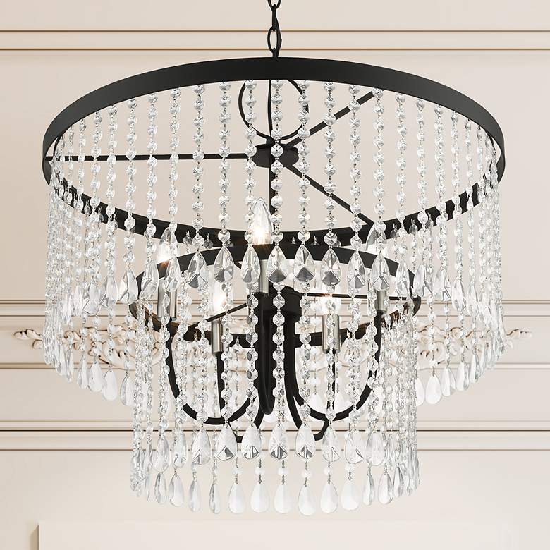 Image 1 Elizabeth 5 Light Black Pendant Chandelier