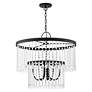 3_Elizabeth 5 Light Black Pendant Chandelier more views