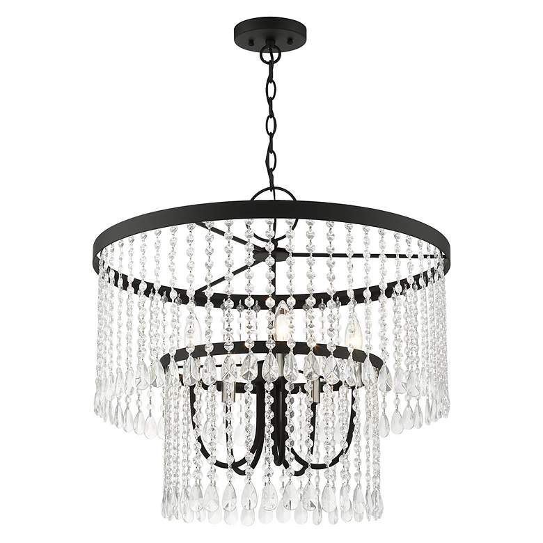 Image 4 Elizabeth 5 Light Black Pendant Chandelier more views