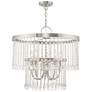 2_Elizabeth 5 Light Brushed Nickel Pendant Chandelier