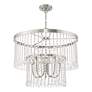 5_Elizabeth 5 Light Brushed Nickel Pendant Chandelier more views