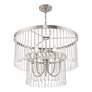 6_Elizabeth 5 Light Brushed Nickel Pendant Chandelier more views