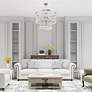 Elizabeth 5 Light Brushed Nickel Pendant Chandelier