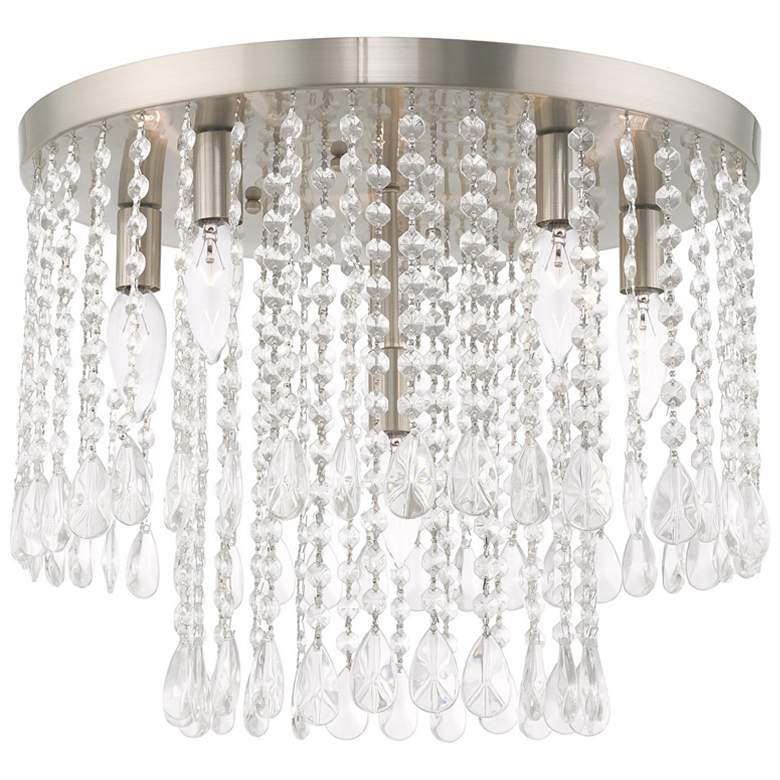 Image 1 Elizabeth 6 Light Brushed Nickel Ceiling Mount