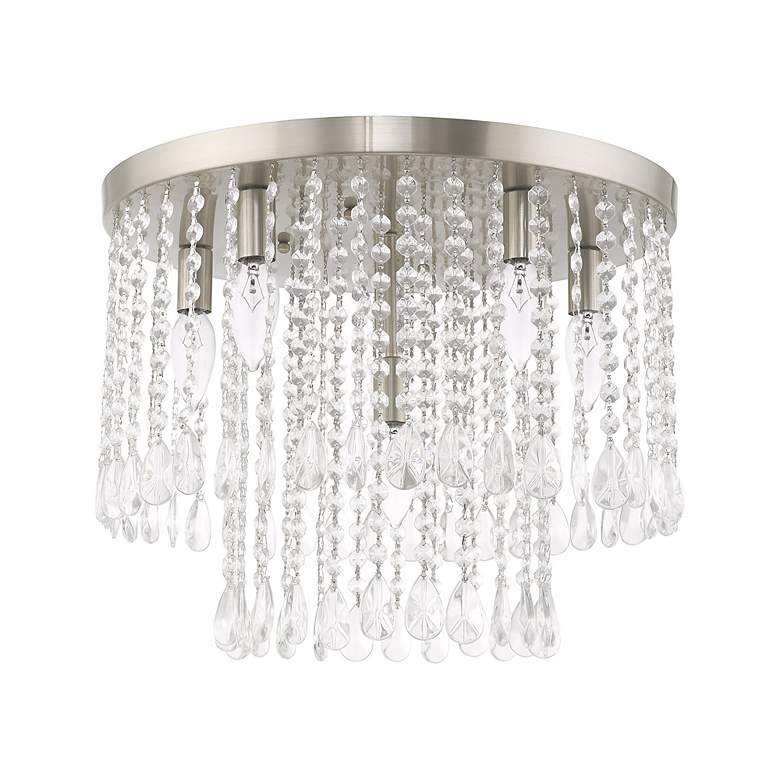 Image 3 Elizabeth 6 Light Brushed Nickel Ceiling Mount more views