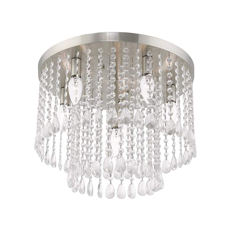 Image 5 Elizabeth 6 Light Brushed Nickel Ceiling Mount more views