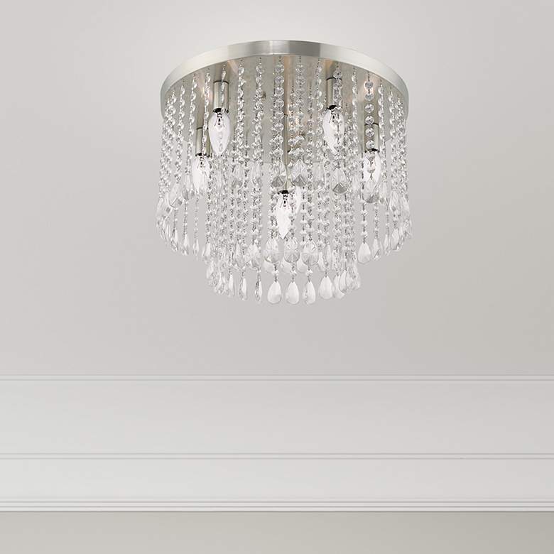 Image 7 Elizabeth 6 Light Brushed Nickel Ceiling Mount more views