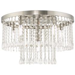 Elizabeth 6 Light Brushed Nickel Ceiling Mount