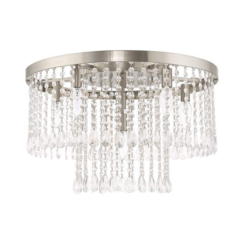 Image 3 Elizabeth 6 Light Brushed Nickel Ceiling Mount more views