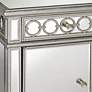Elizabeth 60" Wide 4-Door Silver Mirrored Buffet Cabinet in scene