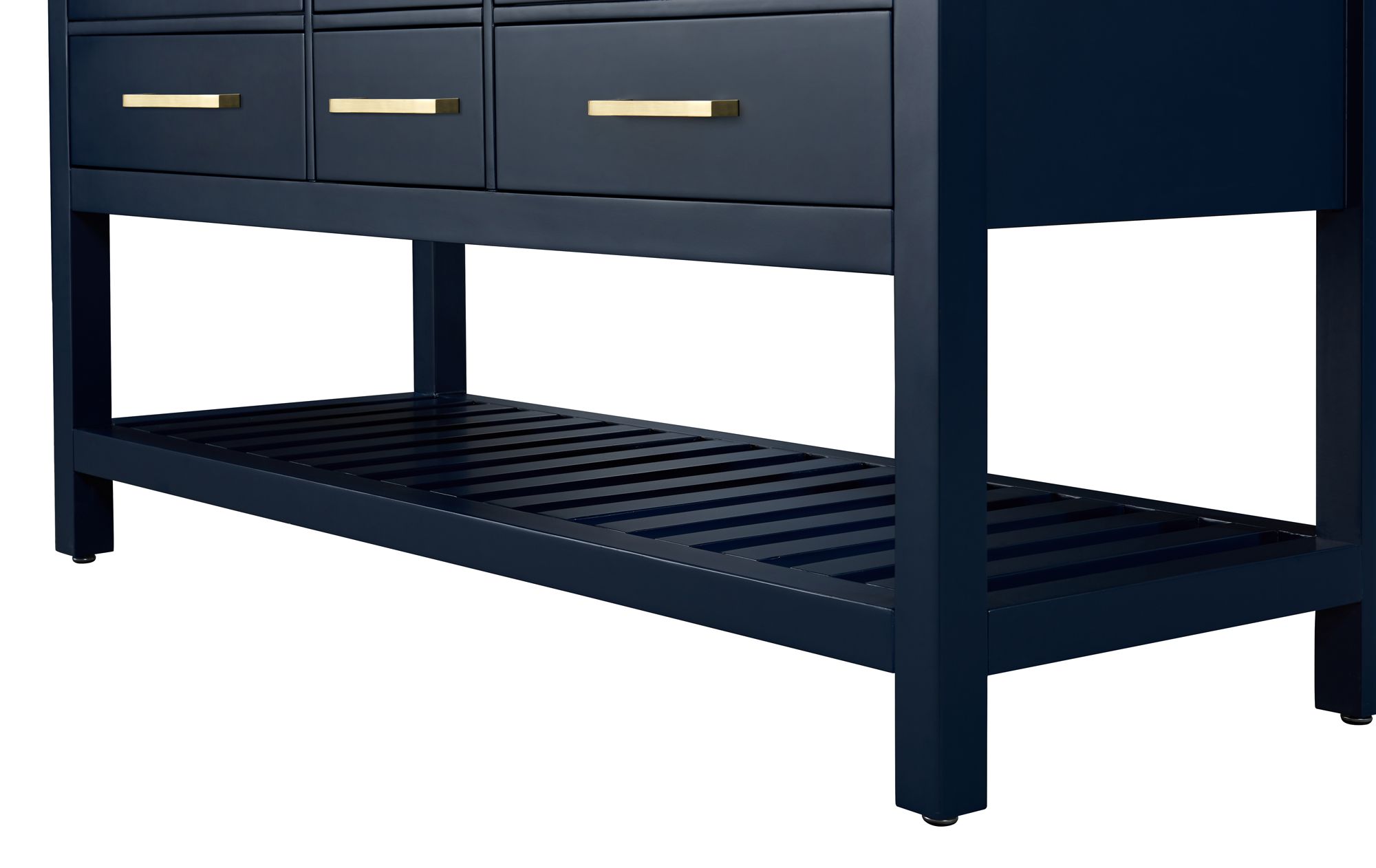 Image 3 Elizabeth 60"W Heritage Blue White Marble Double Sink Vanity more views