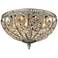 Elizabethan 13" Wide Weathered Zinc 3-Light Ceiling Light