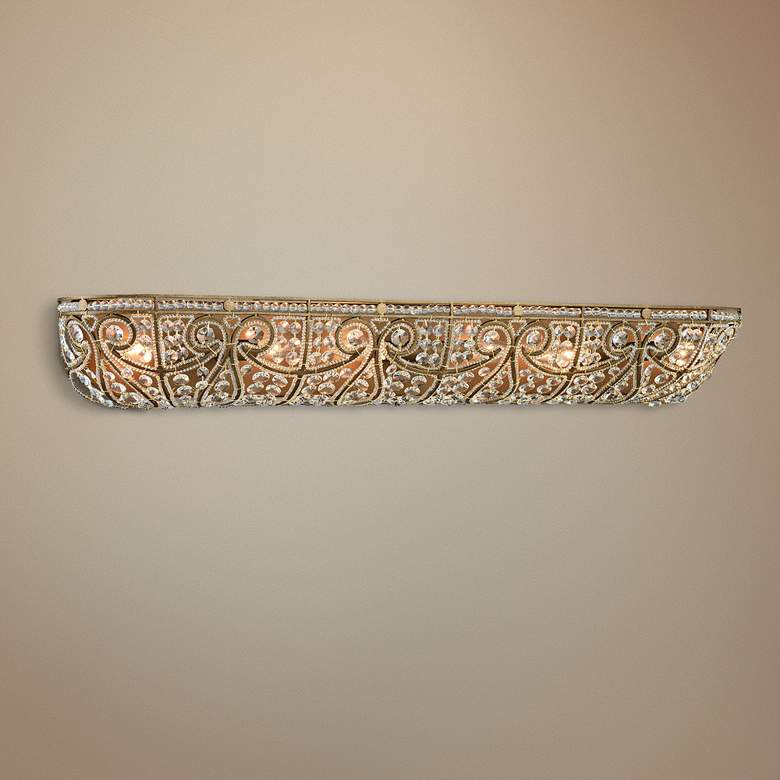 Image 1 Elizabethan 36" Wide Dark Bronze 6-Light Bath Light
