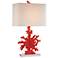 Elk Lighting 28" Coastal Red Coral Table Lamp