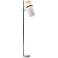 Elk Lighting 70" Matte Black Banded Shade Modern Floor Lamp
