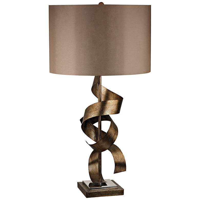 Image 1 Elk Lighting Allen 29" Roxford Gold Modern Metal Sculpture Table Lamp