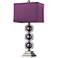 Elk Lighting Alva 27" Modern Black Nickel and Purple Sphere Table Lamp