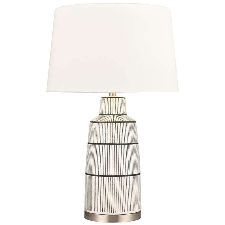 Image 1 Elk Lighting Ansley 30 inch High Modern Gray Ceramic Table Lamp