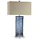 Elk Lighting Arendell 30" High Coastal Modern Blue Glass Table Lamp