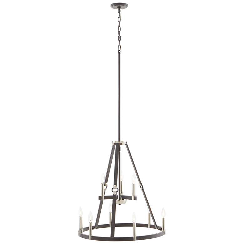 Image 1 Elk Lighting Armstrong Grove 25" Espresso 9-Light Modern Ring Pendant