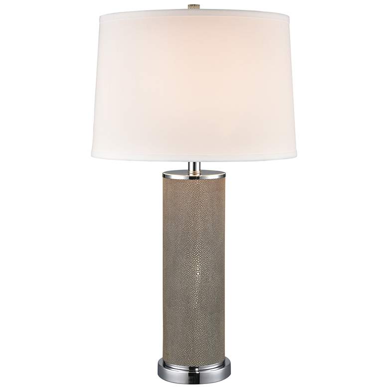 Image 1 Elk Lighting Around the Grain 30 inch High Aux Leather Table Lamp