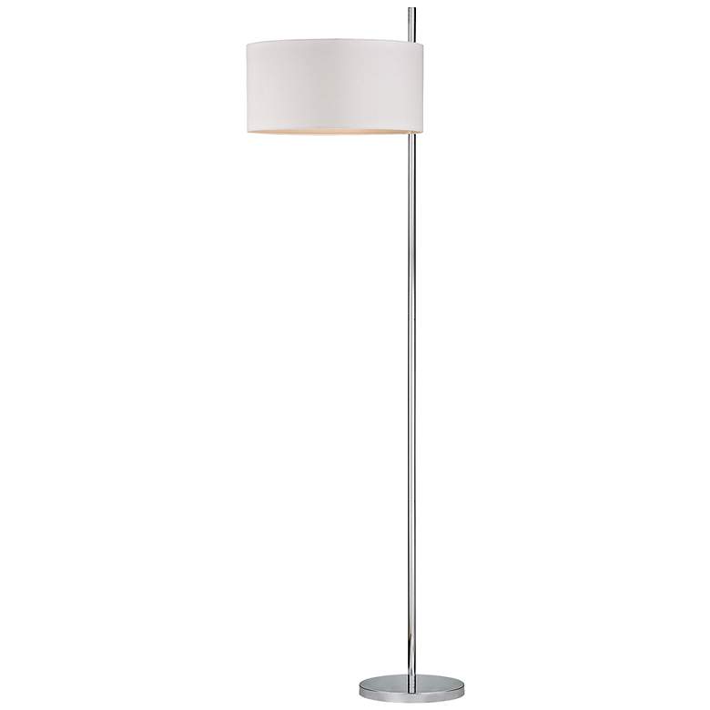 Image 1 Elk Lighting Attwood 64 inch High Polished Nickel Modern Floor Lamp