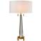 Elk Lighting Bedford 30" Modern Tapered Brass and Crystal Table Lamp