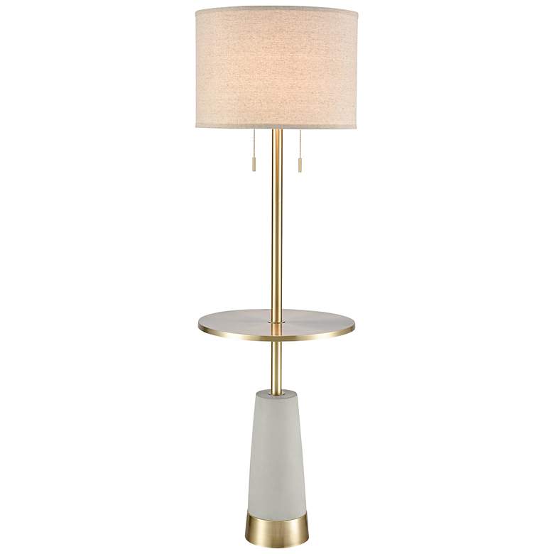 Image 2 Elk Lighting Below the Surface 63" Concrete and Gold Table Floor Lamp