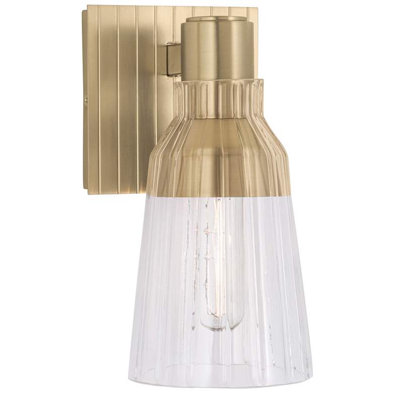 Image 1 Elk Lighting Carnival 9" High Satin Brass Wall Sconce
