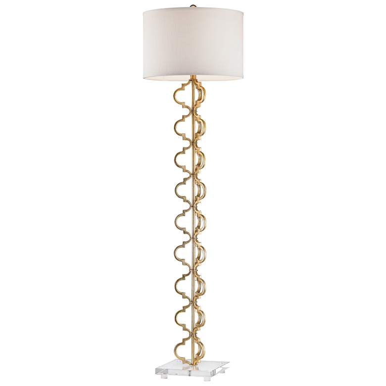 Image 1 Elk Lighting Castile 62 inch High Gold Leaf Finish Floor Lamp