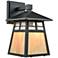 Elk Lighting Cottage 11" Mission Style Matte Black Outdoor Wall Light