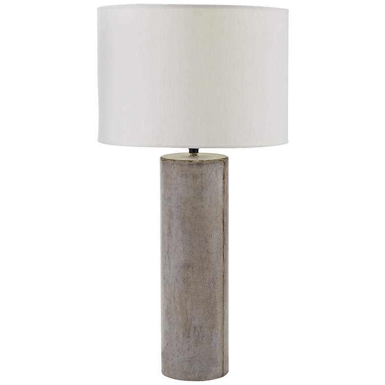 Image 1 Elk Lighting Cubix 29 1/4 inch Modern Gray Wax Concrete Table Lamp