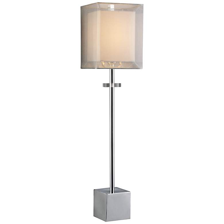 Image 1 Elk Lighting Exeter 30" Chrome and Double Shade Modern Table Lamp