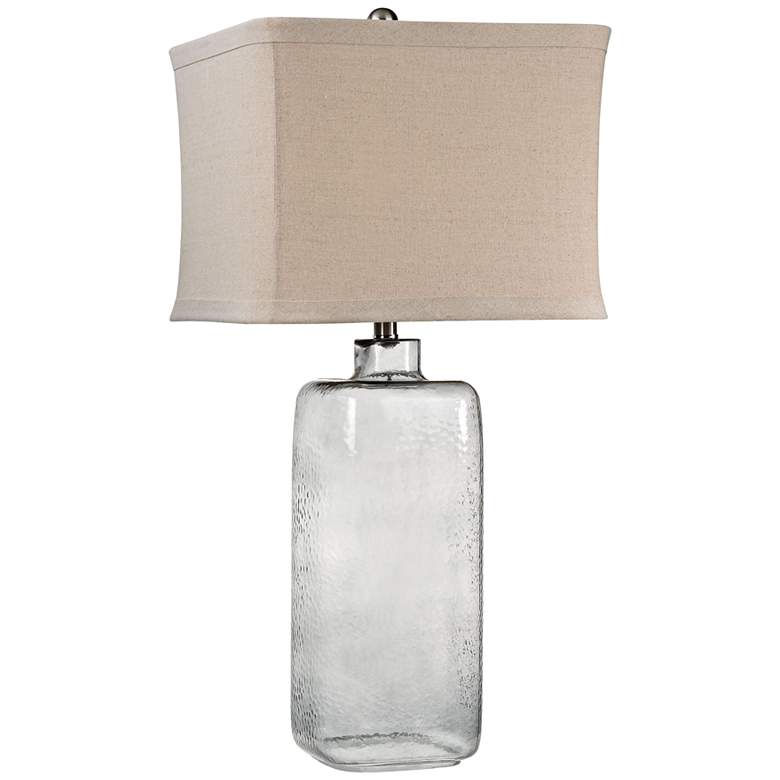Image 1 Elk Lighting Franklin 31" Hammered Gray Clear Glass Table Lamp