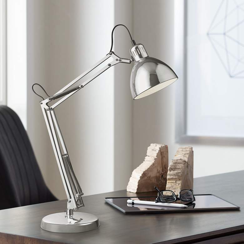 Image 1 Elk Lighting Ingleside Chrome Finish Adjustable Architect's Lamp