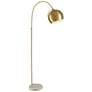 Elk Lighting Kopernikus 61" Aged Brass LED Arc Arm Floor Lamp