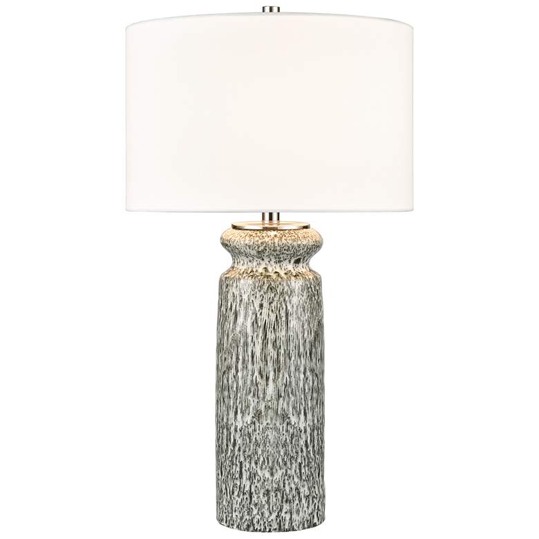 Image 1 Elk Lighting Leyburn 29" High Green Earthenware Table Lamp