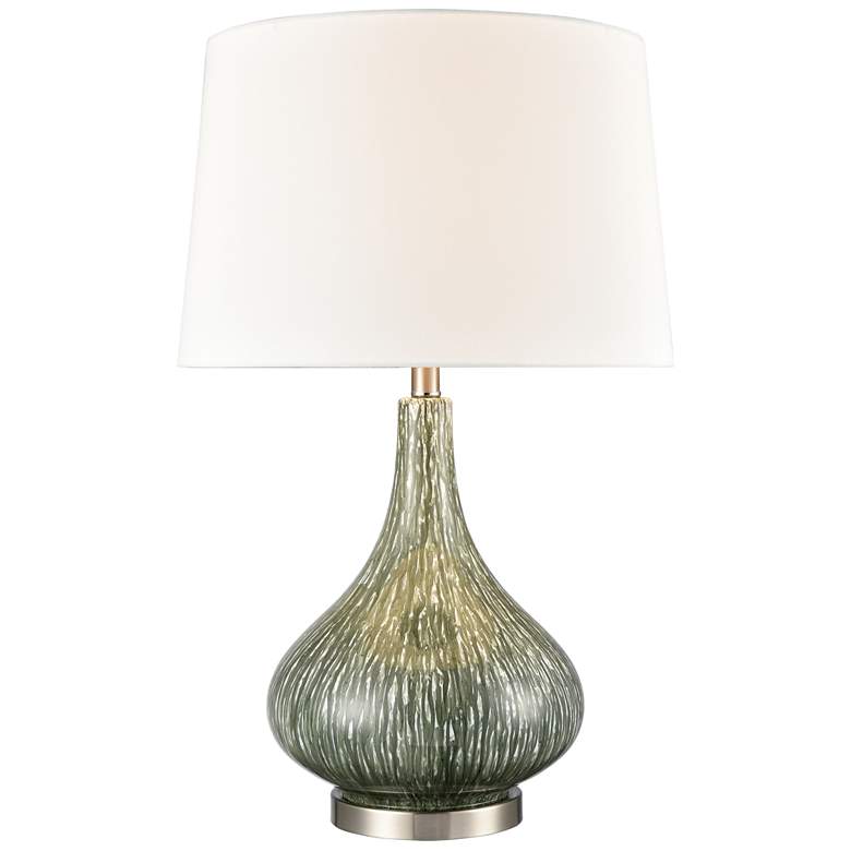 Image 1 Elk Lighting Northcott 28" High Green Glass Modern Table Lamp
