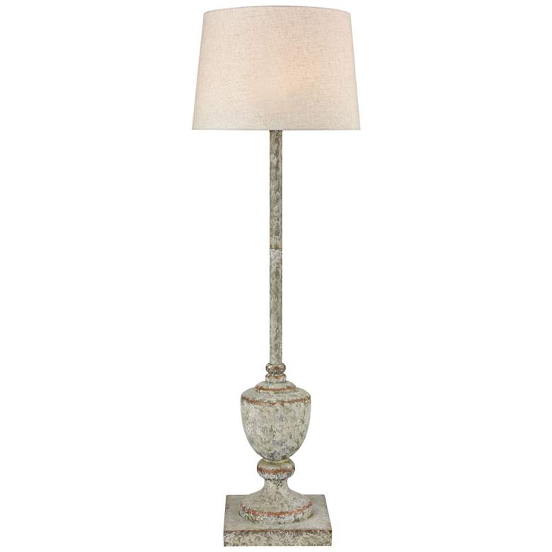 Image 1 Elk Lighting Regus 51 inch Antique White and Gray Urn Outdoor Floor Lamp