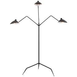 Elk Lighting Risley 81 1/2&quot; Matte Black 3-Arm LED Tripod Floor Lamp