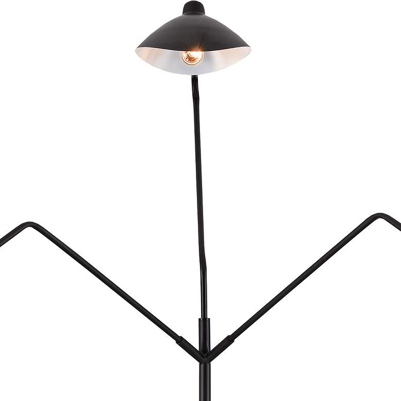 Image 2 Elk Lighting Risley 81 1/2" Modern Matte Black 3-Arm Tripod Floor Lamp more views