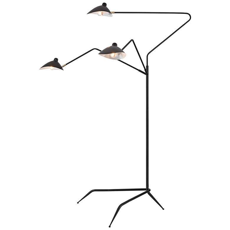 Image 6 Elk Lighting Risley 81 1/2" Modern Matte Black 3-Arm Tripod Floor Lamp more views