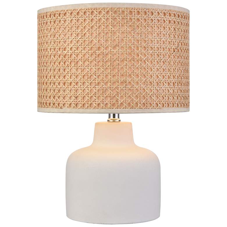 Image 1 Elk Lighting Rockport 17" High Coastal Matte White Table Lamp