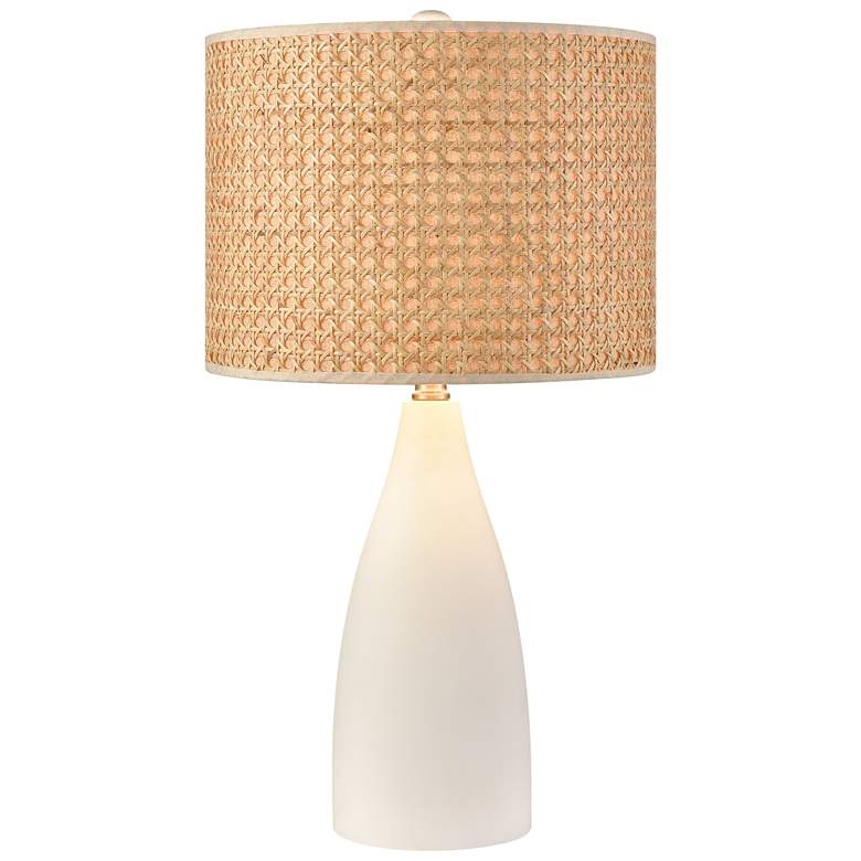 Image 1 Elk Lighting Rockport 23" High Modern Matte White Concrete Table Lamp