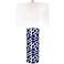 Elk Lighting Scale Sketch 28" Navy Blue and White Ceramic Table Lamp