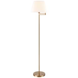 Elk Lighting Scope 65&quot; Aged Brass Swing Arm Floor Lamp with LED Bulb