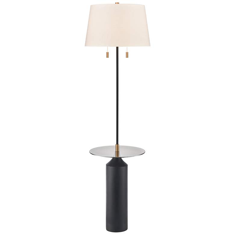 Image 1 Elk Lighting Shelve It 65 inch 2-Light Matte Black Tray Table Floor Lamp