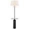Elk Lighting Shelve It 65" Matte Black Tray Table Floor Lamp with LED