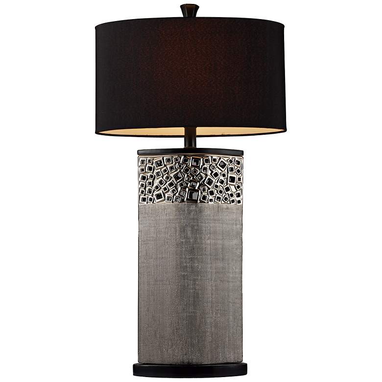 Image 1 Elk Lighting Textured Silver Base Table Lamp