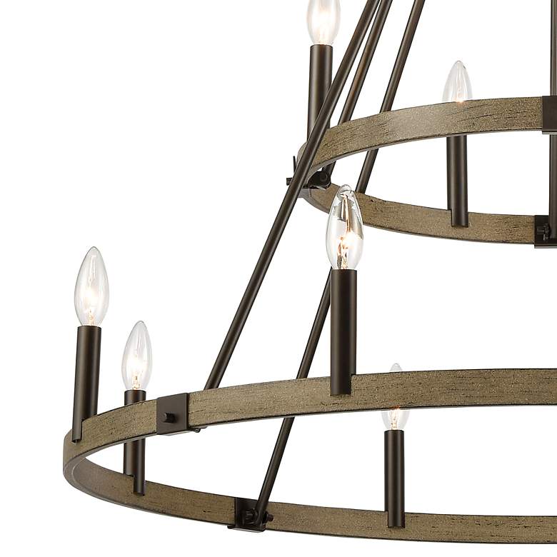 Image 4 Elk Lighting Transitions 36 inch 12-Light Bronze Tiered Ring Chandelier more views